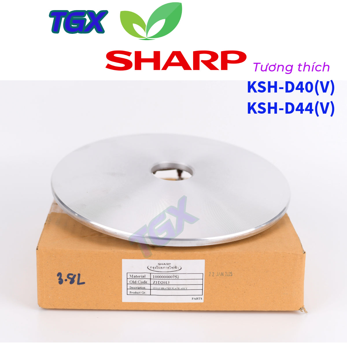 Mâm lữa - Mâm nhiệt nồi cơm điện SHARP KS-1800/KS1800T/R19S/R19ST...Chính hãng