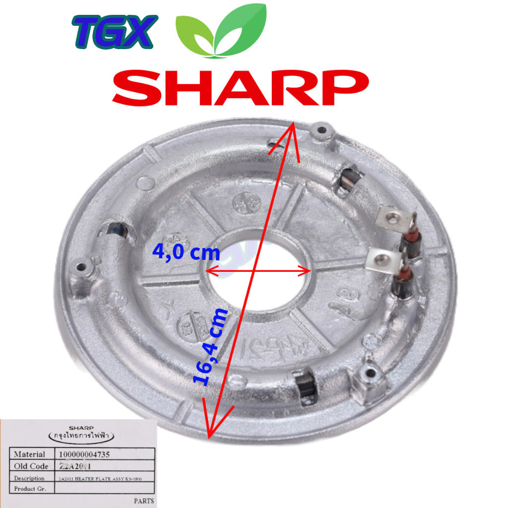 Mâm lữa - Mâm nhiệt nồi cơm điện SHARP KS-1800/KS1800T/R19S/R19ST...Chính hãng