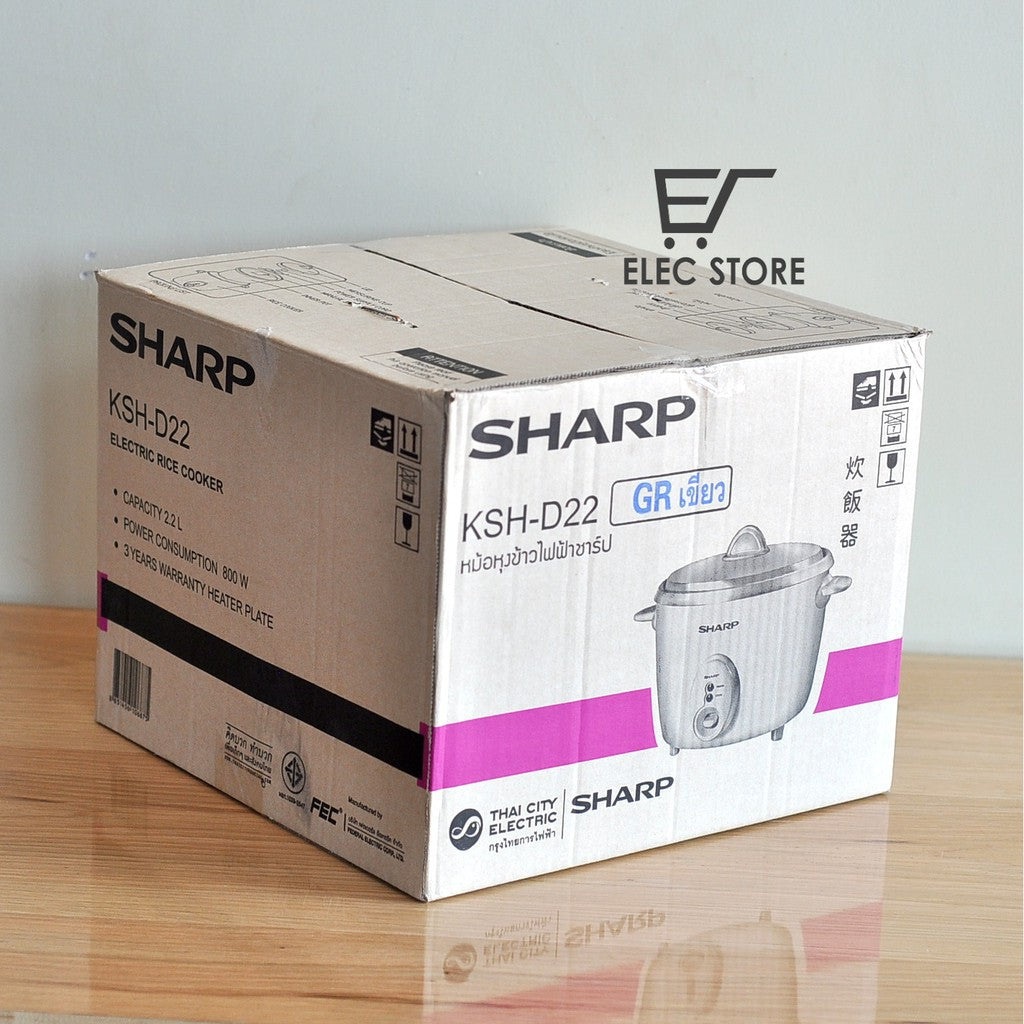 Nồi Cơm Điện SHARP KSH-D22 Thái Lan ( 2.2L) Hàng Nhập Khẩu Thái Lan (Giao Màu Ngẫu Nhiên)