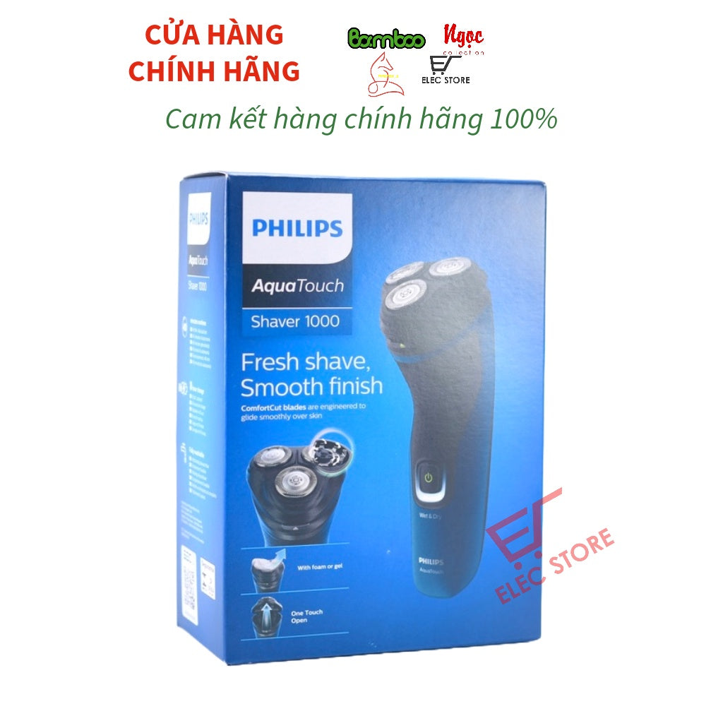 Máy Cạo Râu Cao Cấp Philips Khô và Ướt S1121/41 - Chất Lượng Vượt Trội, Bảo Hành 24 Tháng