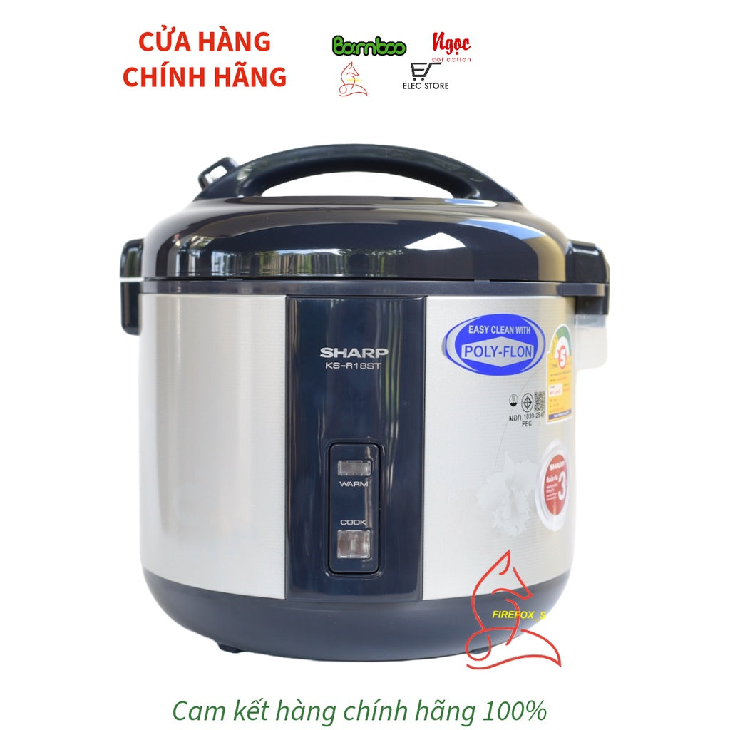 Nồi Cơm Điện SHARP KS-R18ST 1.8 Lít Thái Lan