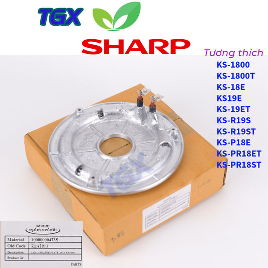 Mâm lữa - Mâm nhiệt nồi cơm điện SHARP  KS-1800/KS1800T/R19S/R19ST...Chính hãng