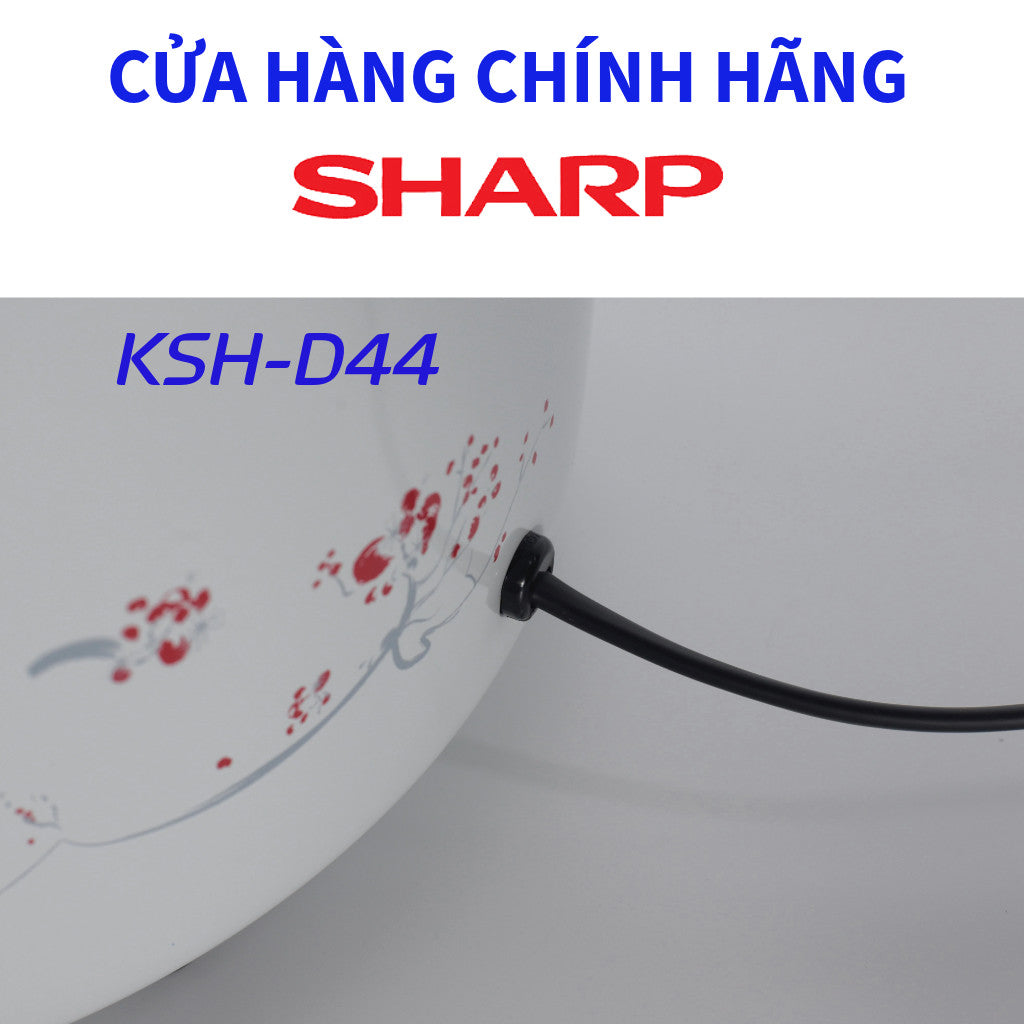 Nồi Cơm Điện 3.8 lít  SHARP KSH-D44 Nhập Khẩu Thái Lan - Bảo Hành 12 Tháng