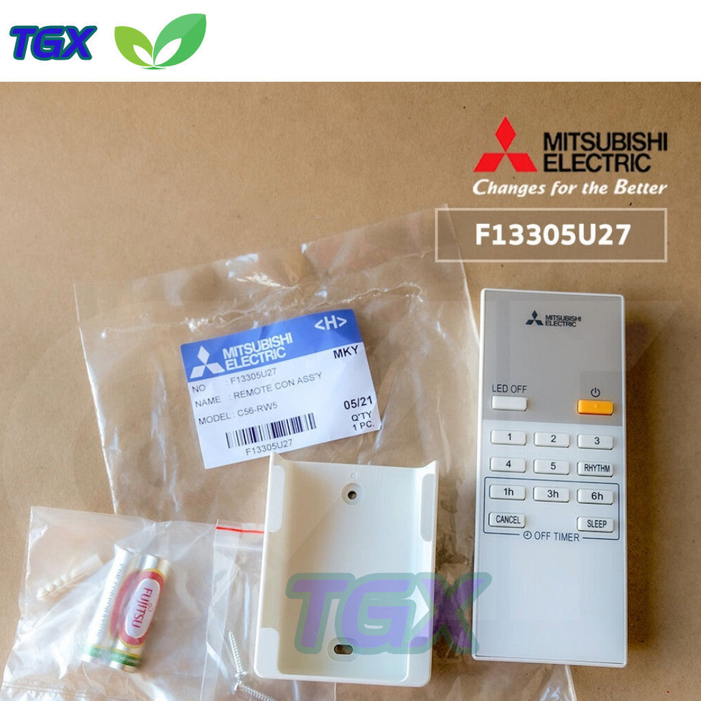 Điều khiển quạt trần Mitsubishi C56-RW5, C56-RA5, F13305U27
