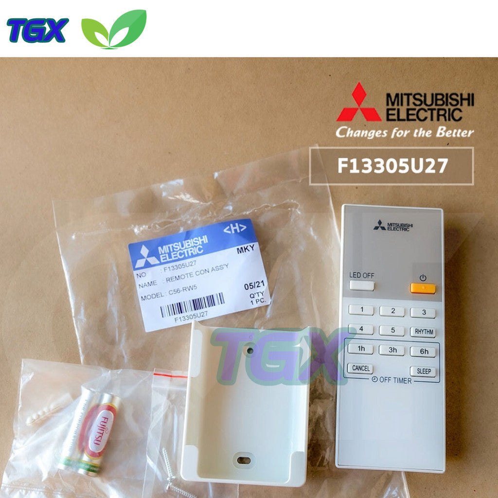Điều khiển quạt trần Mitsubishi C56-RW5, C56-RA5, F13305U27