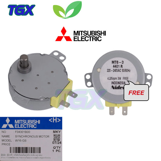 Mô tơ đảo quạt treo tường MITSUBISHI Part No. F04301B00 (MT8-3) model W16-GS 3W 4.2/5RPM
