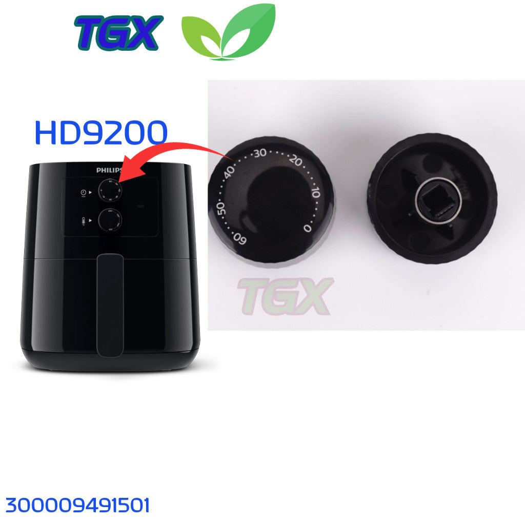 NÚM VẶN NỒI CHIÊN KHÔNG DẦU PHILIPS HD9200 9252 9255