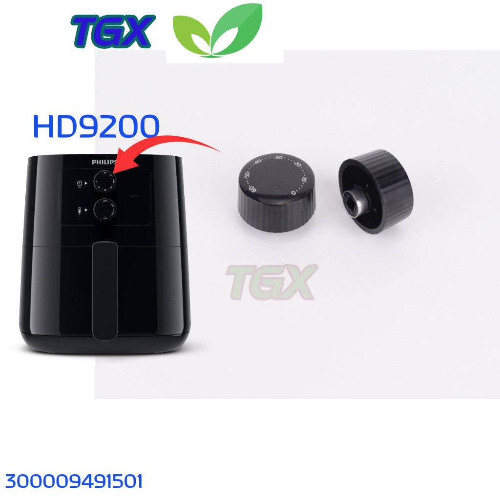 NÚM VẶN NỒI CHIÊN KHÔNG DẦU PHILIPS HD9200 9252 9255