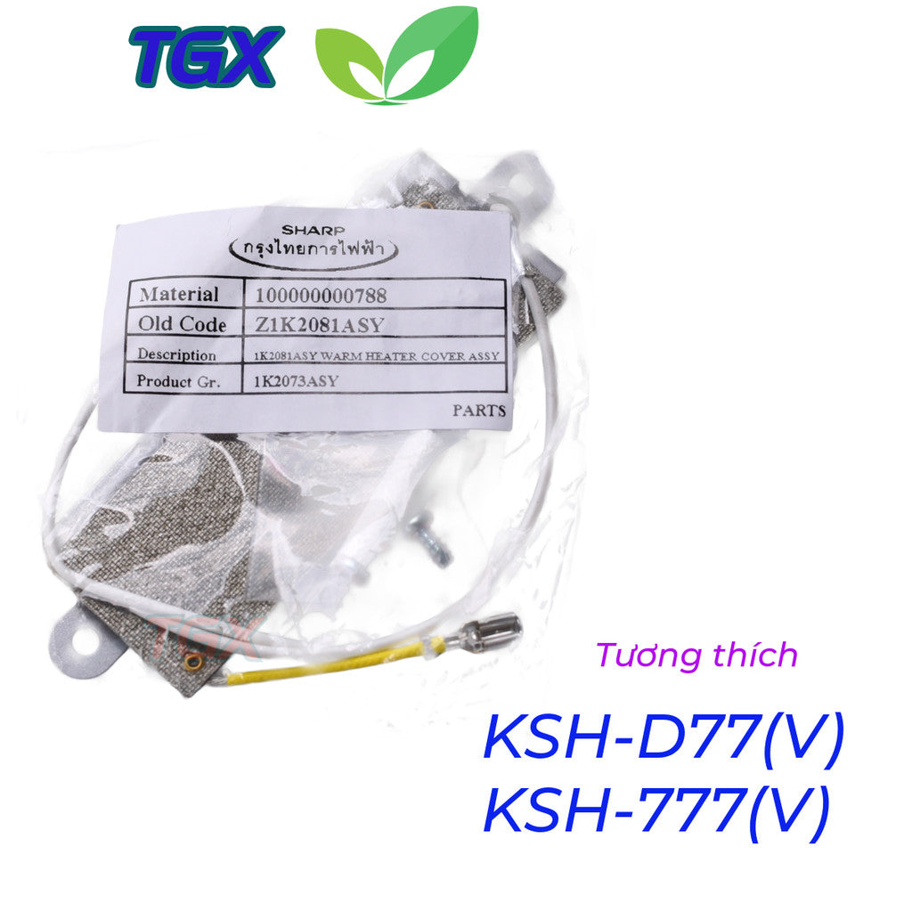 PHỤ TÙNG NỒI CƠM ĐIỆN SHARP –  KSH-777 KSH-D77 - TẤM CHE NHIỆT