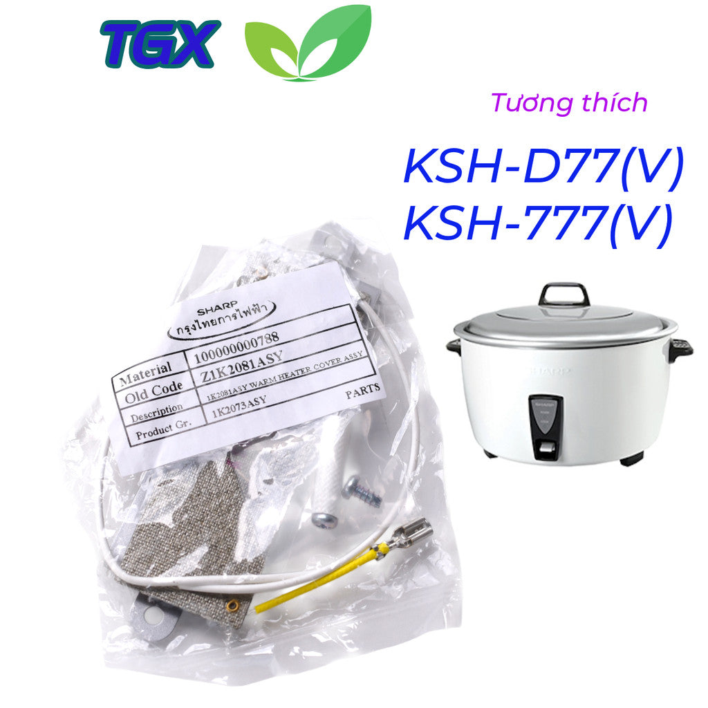 PHỤ TÙNG NỒI CƠM ĐIỆN SHARP –  KSH-777 KSH-D77 - TẤM CHE NHIỆT