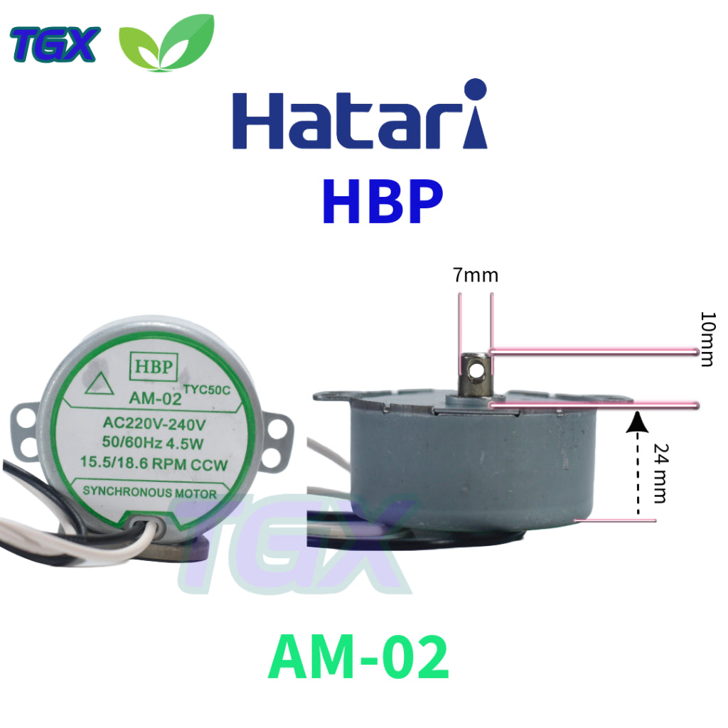 Phụ kiện quạt Hatari - Mô tơ đảo Hatari quạt 16 - 18 inch