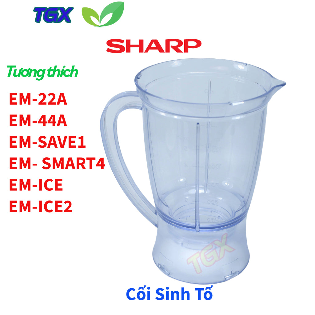 Phụ kiện máy xay sinh tố SHARP chính hãng EM-SAVE1 EM- SMART4 - EM-ICE2