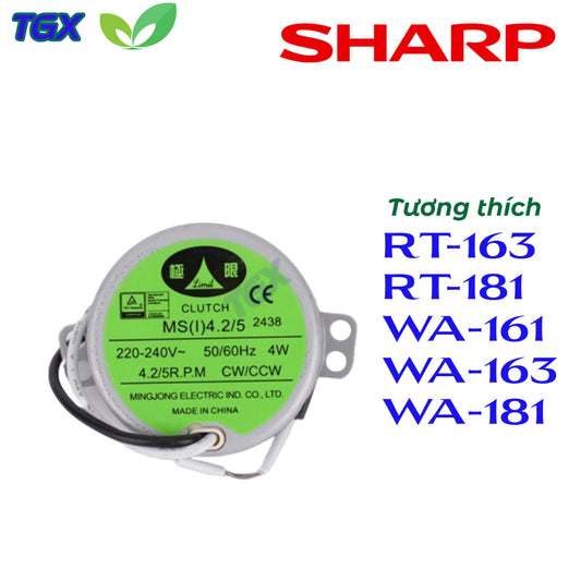 Mô tơ đảo - Tuốc năng quạt Sharp, Model RT-163, RT-181, WA-161, WA-163, WA-181