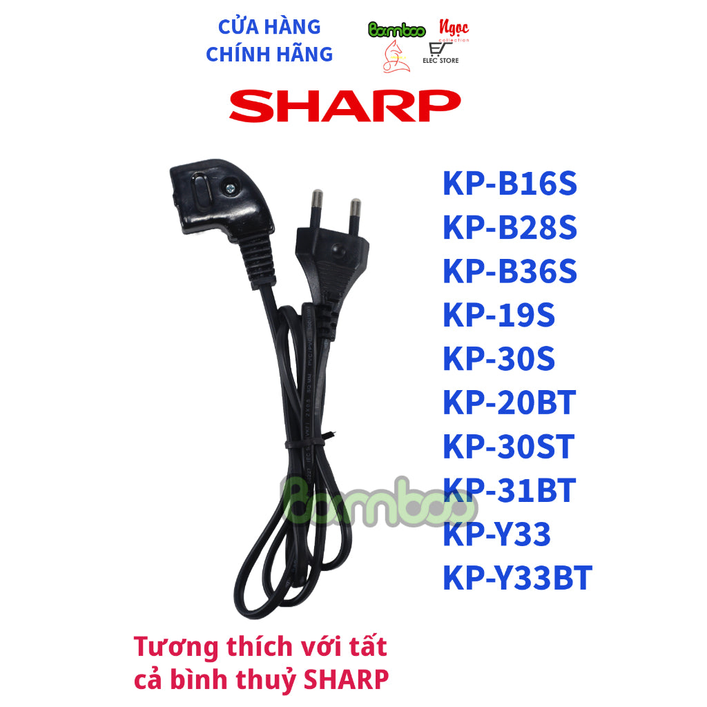 Dây nguồn bình thuỷ điện SHARP chính hãng