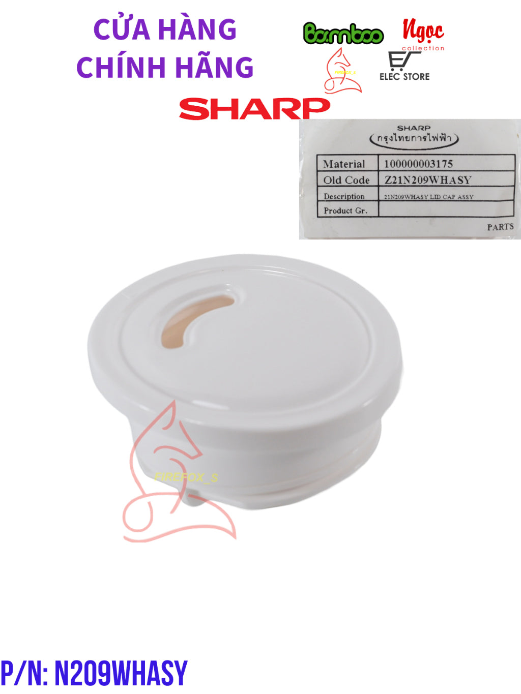 Van hơi nồi cơm điện SHARP KS-COM 10/ KS-COM 18