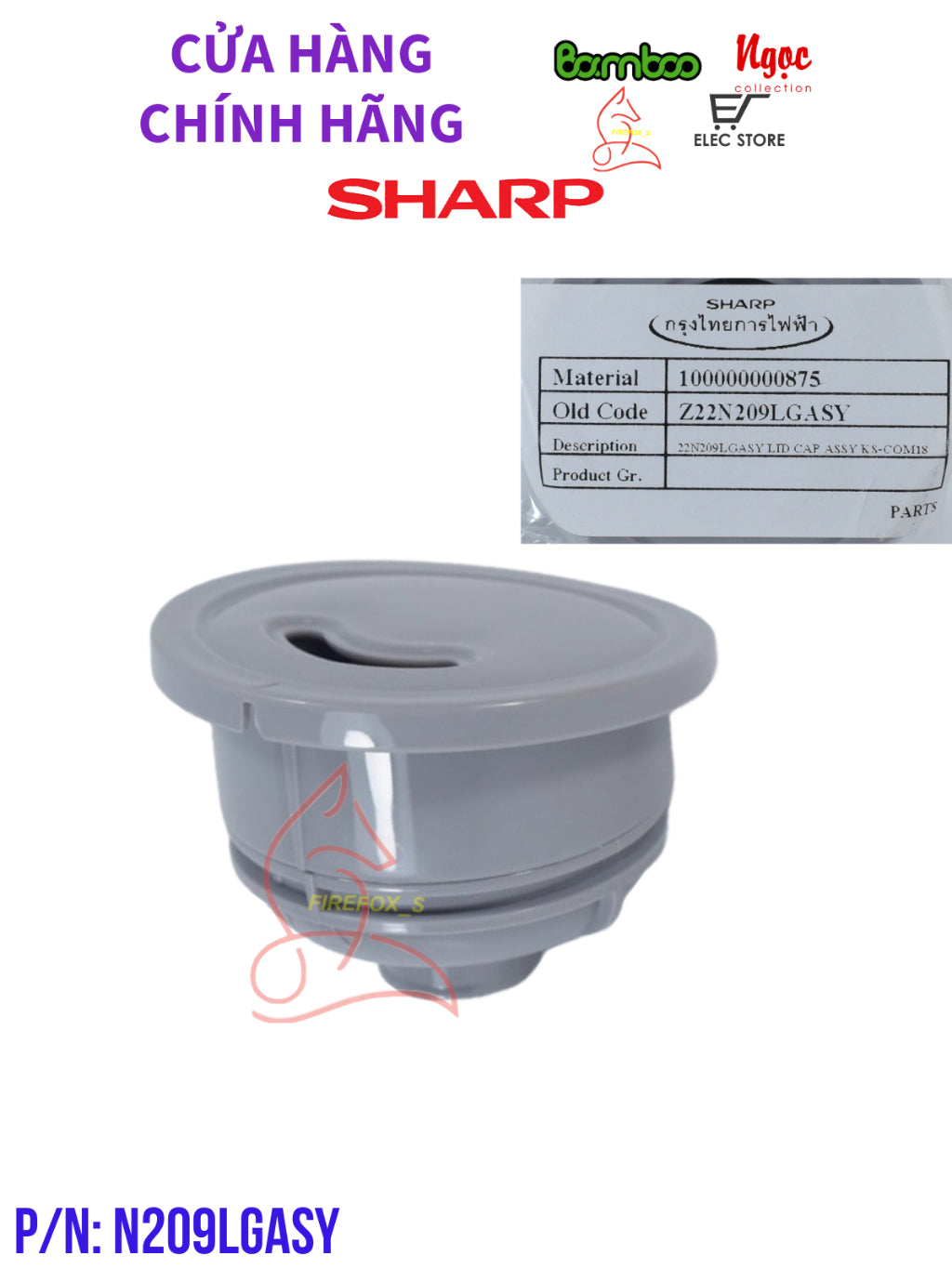 Van hơi nồi cơm điện SHARP KS-COM 10/ KS-COM 18
